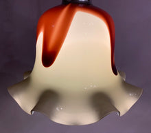 Load image into Gallery viewer, 1970s Murano Glass and Chrome Pendant Light