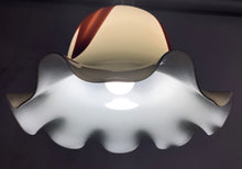 Load image into Gallery viewer, 1970s Murano Glass and Chrome Pendant Light