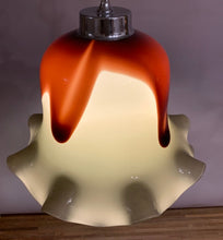 Load image into Gallery viewer, 1970s Murano Glass and Chrome Pendant Light