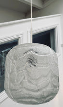 Load image into Gallery viewer, 1970s Large Doria Leuchten Crackle Glass Hanging Light