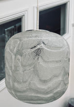Load image into Gallery viewer, 1970s Large Doria Leuchten Crackle Glass Hanging Light