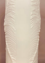 Load image into Gallery viewer, 1970s Peill & Putzler White 'Feather' Cylindrical Vase