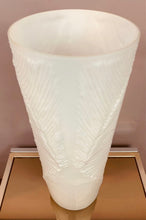 Load image into Gallery viewer, 1970s Peill & Putzler White 'Feather' Cylindrical Vase