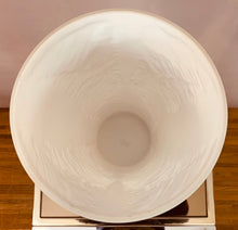 Load image into Gallery viewer, 1970s Peill & Putzler White 'Feather' Cylindrical Vase