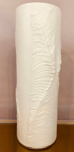 Load image into Gallery viewer, 1970s Peill & Putzler White 'Feather' Cylindrical Vase