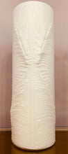 Load image into Gallery viewer, 1970s Peill & Putzler White 'Feather' Cylindrical Vase