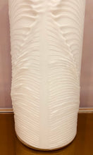 Load image into Gallery viewer, 1970s Peill & Putzler White 'Feather' Cylindrical Vase