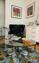 Load image into Gallery viewer, 1970s Merrow Associates Round Glass & Chrome Coffee Table