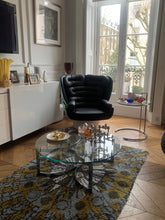 Load image into Gallery viewer, 1970s Merrow Associates Round Glass & Chrome Coffee Table