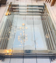 Load image into Gallery viewer, 1970s Italian Stacked Rectangular Chrome & Glass Coffee Table