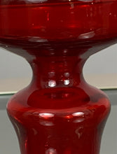 Load image into Gallery viewer, 1970s Red Glass Flask with Stopper