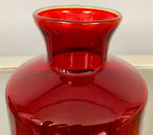 Load image into Gallery viewer, 1970s Red Glass Flask with Stopper