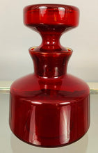 Load image into Gallery viewer, 1970s Red Glass Flask with Stopper