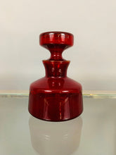 Load image into Gallery viewer, 1970s Red Glass Flask with Stopper