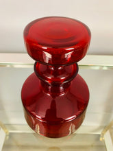 Load image into Gallery viewer, 1970s Red Glass Flask with Stopper