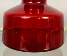Load image into Gallery viewer, 1970s Red Glass Flask with Stopper