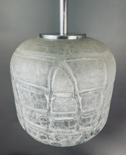 Load image into Gallery viewer, 1970s Small Doria Leuchten Crackle Glass Hanging Light