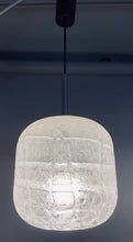 Load image into Gallery viewer, 1970s Small Doria Leuchten Crackle Glass Hanging Light