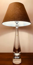 Load image into Gallery viewer, 1970s Belgium Clear Glass Table Lamp