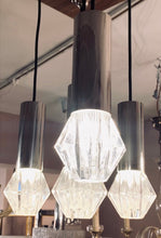 Load image into Gallery viewer, 1970s German Chrome and Glass Pendant Lights
