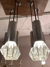 Load image into Gallery viewer, 1970s German Chrome and Glass Pendant Lights