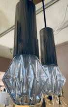 Load image into Gallery viewer, 1970s German Chrome and Glass Pendant Lights