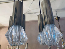 Load image into Gallery viewer, 1970s German Chrome and Glass Pendant Lights