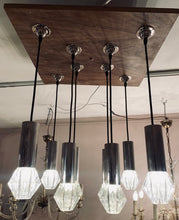Load image into Gallery viewer, 1970s German Chrome and Glass Pendant Lights