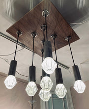 Load image into Gallery viewer, 1970s German Chrome and Glass Pendant Lights