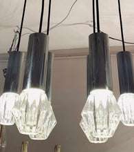 Load image into Gallery viewer, 1970s German Chrome and Glass Pendant Lights
