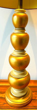 Load image into Gallery viewer, Pair of 1950s Frederick Cooper Gold Leaf Table Lamps