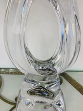 Load image into Gallery viewer, 1960s French Daum Crystal Table Lamp Lynx Model 73