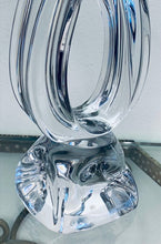 Load image into Gallery viewer, 1960s French Daum Crystal Table Lamp Lynx Model 73
