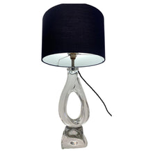 Load image into Gallery viewer, 1960s French Daum Crystal Table Lamp Lynx Model 73