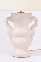 Load image into Gallery viewer, White Polished Plaster Table Lamp, by Dorian Caffot de Fawes