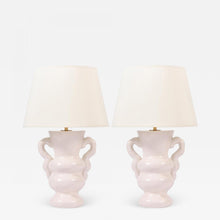 Load image into Gallery viewer, Pair of Polished Plaster Table Lamps by Dorian