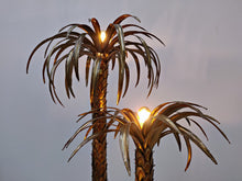 Load image into Gallery viewer, Brass Palm Tree Floor Lamp