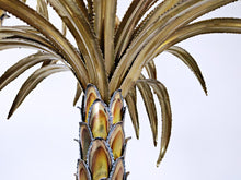 Load image into Gallery viewer, Brass Palm Tree Floor Lamp