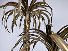 Load image into Gallery viewer, Brass Palm Tree Floor Lamp