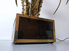 Load image into Gallery viewer, Brass Palm Tree Floor Lamp