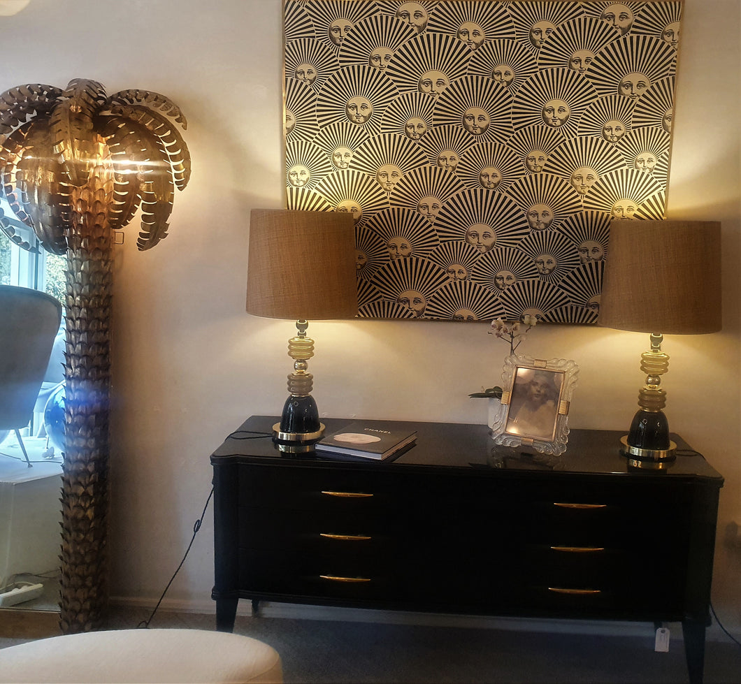 Pair of Murano Glass Lamps