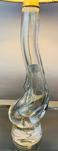 Load image into Gallery viewer, 1950s Val St Lambert Clear Glass 'Swan' Table Lamp