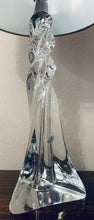 Load image into Gallery viewer, 1970s Cristal D’Arques Twisted Glass Table Lamp
