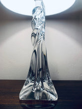 Load image into Gallery viewer, 1970s Cristal D’Arques Twisted Glass Table Lamp