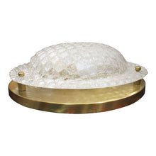 Load image into Gallery viewer, Pair of German Glass and Brass Wall or Ceiling Lights, 1970s
