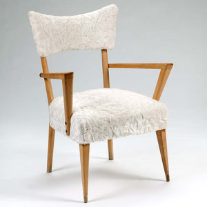 A pair of 1950s French design armchairs