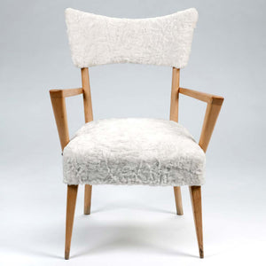 A pair of 1950s French design armchairs