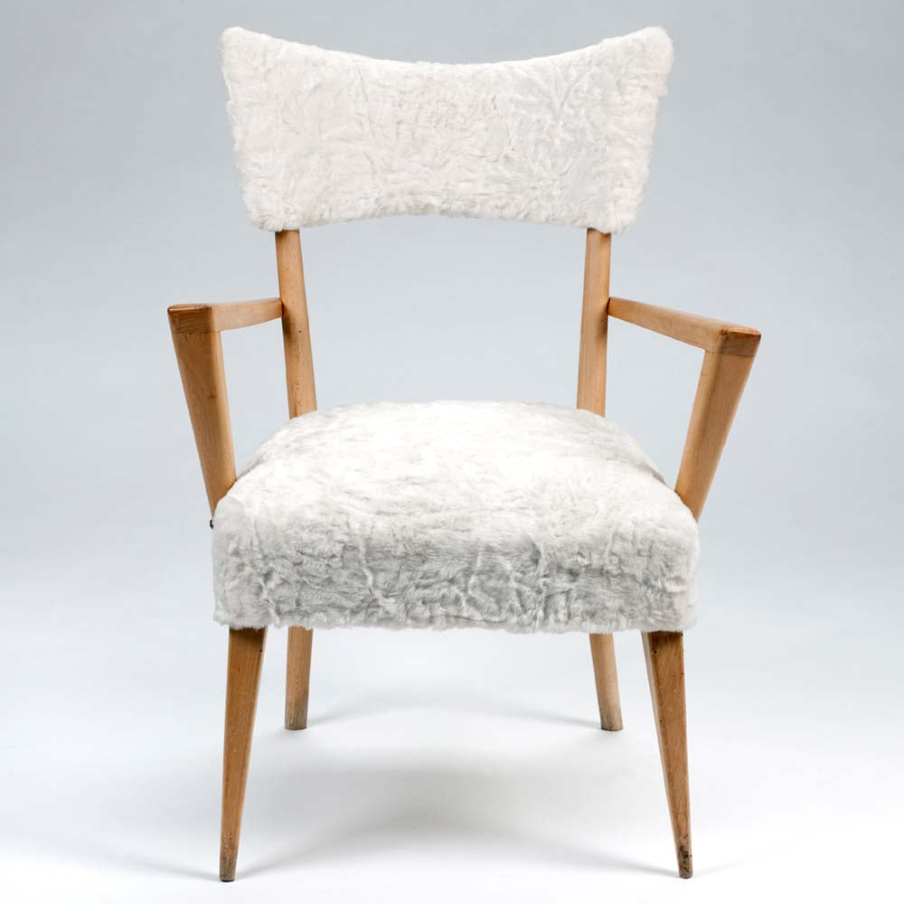 A pair of 1950s French design armchairs
