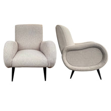 Load image into Gallery viewer, Pair of Italian Mid-Century Modern Armchairs in the Style of Marco Zanuso
