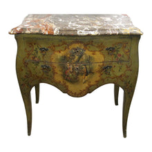 Load image into Gallery viewer, French Painted Chest of Drawers, 1920s, Neoclassical Style with Marble Top
